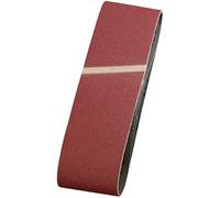 kwb Bandes abrasives 75x533 mm en corindon supérieur avec grain 80, encollage spécial et toile de coton flexible pour le ponçage grossier du bois et du métal