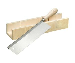 kwb Boîte à découper avec scie fine 250 mm pour coupes d'angle dans les lattes en bois et autres