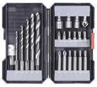 KWB Assortiment de forets et embouts métal 108805 – 22 pièces (3, 4, 5, 6, 8 mm)