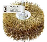 kwb Brosse à structure en bois, fil d'acier HSS ondulé, avec laiton pour une utilisation avec les perceuses et les visseuses sans