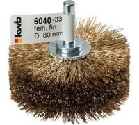 KWB Brosse à structurer le bois, fil d'acier HSS laitonné - 604033