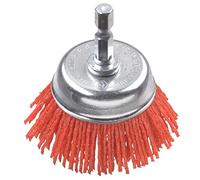 KWB Brosse boisseau 603230 – Nylon abrasif grossier Ø50 mm, tige hex E6.3 – 1 pièce