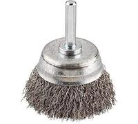 KWB Brosse boisseau 606330 fil d'acier HSS ondulé Ø 75 mm pour métal et pierre tige hexagonale E6.3