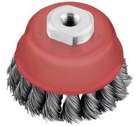 KWB Brosse boisseau AGGRESSO-FLEX® 719110, fil d'acier Ø100 mm, filetage M14, 1 pièce