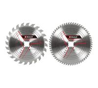 kwb by Einhell Jeu de 2 Lames de Scie Circulaire 250 x 30 mm Stat. Accessoires de Scie (2 Lames de Scie HM, Max. 7600 tr/min, Convient pour Scie Circulaire de Table Einhell et Scie à Onglet Radiale