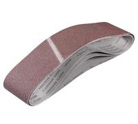 kwb by Einhell kit de 3 bandes de ponçage 100 x 915 mm pour ponceuses à bande (bois et métal, défilement silencieux de la bande, pour ponceuses à bande stationnaires usuelles)
