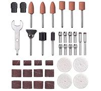 kwb by Einhell Kit de polissage et de ponçage 38 pièces pour ponceuse double (kit d'accessoires de 38 pièces, compatible avec la ponceuse double Einhell TC-XG 75)