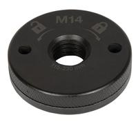 kwb by Einhell M14 Écrou à serrage rapide pour meuleuse d'angle Einhell avec raccord M14, pour disques de séparation avec système de verrouillage rapide Ø 115/125 mm Noir