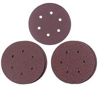 kwb by Einhell Q-STICK Lot de 5 disques de 150 mm de diamètre pour ponceuse excentrique à air comprimé Einhell TC-PE 150, différents grains 2 x K40, 2 x K80, 1 x K120