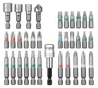 kwb by Einhell Coffret 34 embouts S-Box – hex 1/4" avec boîte