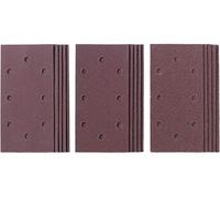 Lot de 15 feuilles de papier abrasif 187 x 93 mm pour ponceuse orbitale