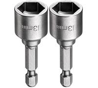 kwb ouille 13 mm Allen 102.713 (1/4 '' E6.3 tige hexagonale, ISO 1173, Hochweriger TQ 60 en acier) (Lot de 2)