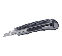 kwb Couteau de coupe avec encliquetage 014009 9 mm (6 pales fonction de verrouillage automatique, guide-lame en acier inoxydable)