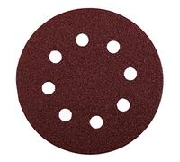 kwb Disque abrasif Ø 115 mm en corindon supérieur avec grain 240, changement sans outil, liant en résine synthétique de haute qualité et support en papier renforcé pour le ponçage du bois et du métal