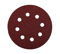 kwb Disque abrasif Ø 125 mm en corindon supérieur avec grain 180, changement sans outil, liant en résine synthétique de haute qualité et support en papier renforcé, pour bois et métal