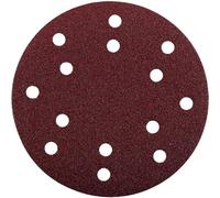kwb Disque abrasif Ø 150 mm en corindon supérieur avec grain 80, changement sans outil, liant en résine synthétique de haute qualité et support en papier renforcé, bois et métal