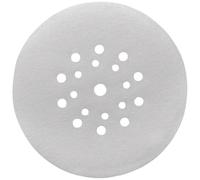 kwb Disque abrasif Ø 225 mm en corindon avec revêtement stéarate, grain 120, changement sans outil, encollage entièrement en résine synthétique et support papier renforcé, pour le bois et la peinture