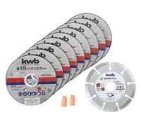 KWB Jeu de disques à tronçonner 712031 – 115 mm inox – 10 pièces