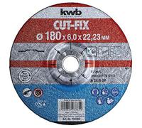 kwb Ebauche coupe-Fix 793 765 (180 x 22, coudée, d'épaisseur 6,0 mm, pour le métal et l'acier, pour meuleuses d'angle)