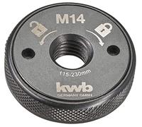 KWB Écrou à dégagement rapide M14 717700 – Pour disques 115–230 mm, changement sans outil