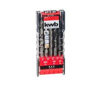 KWB Einhell 49109154 Jeu de 9 forets Fer Brique Bois 3xHSS 3xHM 3xCV