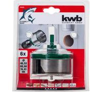 KWB Einhell 49498800 Jeu de scies cloches 6 pièces PVC bois Ø46/53/60/68/74/81mm