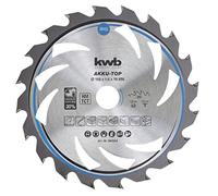 kwb Energy-Saving 584554 Lame de scie circulaire Easy Cut Ø 160 x 20 mm Coupe fine avec dents alternatives spéciales 20 dents Z20 Coupe fine Batterie 160 x 20 mm