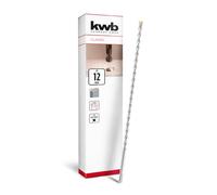 kwb Foret SDS Plus, foret marteau SDS Plus (Ø 12 mm x 460/400 mm, avec tranchant en métal dur 4X extrêmement rapide, pour béton armé, pierre & maçonnerie)