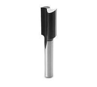 kwb Fraise à rainurer HSS Professional (pour bois, Ø, longueur de travail 19mm, tige 8mm, made in Germany, convient à toutes les défonceuses portatives courantes), bleu/gris