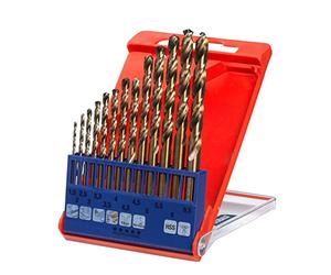 kwb HSS-TIN Titanium Jeu de forets à métaux - Jeu de forets, 13 pièces, Ø 1,5 à 6,5 mm (pas 0,5 mm) ainsi que 3,3 et 4,2 mm