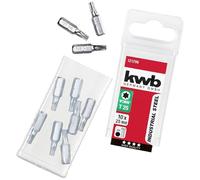 KWB Embouts Torx T25 121296 - Acier Industrial Steel 25 mm six pans mâle 1/4 - 10 pièces