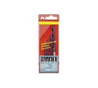 kwb 51300 acier chrome-molybdène Jeu de forets spiralés pour pierre 4 pièces 4 mm, 5 mm, 6 mm, 8 mm tige cylindrique 4 pc(s)