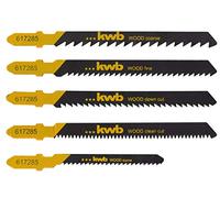 KWB Jeu de lames de scie sauteuse 617285 – 5 pièces HCS pour bois, queue en T