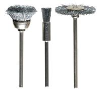 KWB Jeu de brosses métalliques, 3 pièces, fil d'acier HSS ondulé - 518000