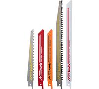 kwb Jeu de lames de scie sabre pour le bois et le métal - Jeu de lames de scie, 5 pièces pour scies universelles/scies Recripro/scie égoïne