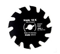 kwb Lame de scie circulaire 130 x 16 mm - Fabriquée en Allemagne - Coupe très rapide - Lame de scie adaptée pour le bois de construction, les plaques de plâtre et le bois de construction