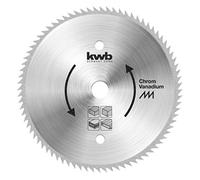 kwb lame de scie circulaire 130 x 16 mm, Made in Germany, coupes très fines, lame de scie adaptée aux panneaux de bois, profil et doux bois