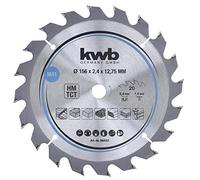 KWB Lame de scie circulaire 584157 – carbure 156 x 12,75 mm Z20, coupe rapide, 1 pièce