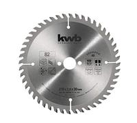kwb Lame de scie circulaire de précision professionnelle pour menuisier, lame de scie pour bois/bois dur, 216 x30 mm coupes fines, nombre élevé, 48 dents Z-48, Made in Germany