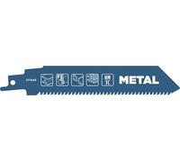 kwb Lame de scie sabre bimétal pour le métal, 152 mm (pour l'acier, le fer, les profilés métalliques, la tôle)