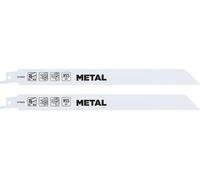 kwb Lame de scie sabre bimétal pour le métal, 152mm (pour l'aluminium, la tôle, le bois de construction)