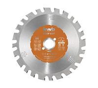 kwb Lame scie circulaire 160x16 mm, Made in Germany, pour bois avec résidus métalliques, résistante aux clous, coupe fiable bois/métal/plastique