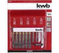 kwb Lames de scie sauteuse à tige S-30, Kit universel pour métaux non ferreux et bois, 10 pièces