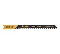 KWB Lames de scies sauteuses, pour le travail du bois, dent à entailler spéciale, acier au carbone HCS, moyen - 610230