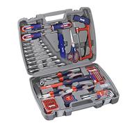 kwb Mallette à outils en plastique dur robuste, y compris un set d'outils de 65 pièces de haute qualité, constituant l'équipement de base parfait pour le ménage, l'atelier ou l'utilisation mobile