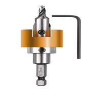 KWB Mèche pour bois dur 512005 Ø 5 mm HSS-M2 fraise à lamer butée réglable 1 pc