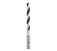 kwb Mèches à bois Ø 5 mm avec tige hexagonale 1/4" et spirales polies pour des perçages précis