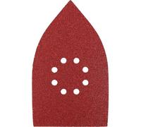 KWB Patins abrasifs triangulaires QUICK-STICK, BOIS & MÉTAL, corindon affiné, 107 x 175 mm - 493418