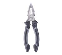kwb Pince combinée en 160 mm, avec manche à 2 composants avec protection de la main, longue durée de vie, en acier CV, finition satinée, avec tranchants trempés, zone de préhension, DIN ISO 5746