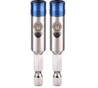 kwb Porte-embout magnétique à changement rapide One-Touch avec libération automatique de l'embout - tige hexagonale 1/4 pouce, longueur 65 mm (Lot de 2)